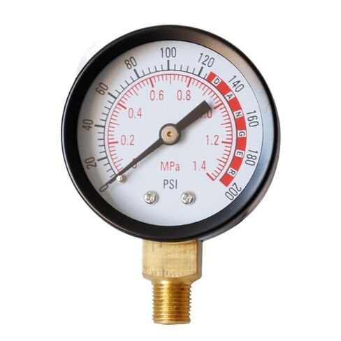 0-200 Psi 0-1.4mpa Npt Compact Steel Pressure Gauge Clear Reading for Air Water Oil Gas Fluids Pressure Gauge in Saudi Arabia