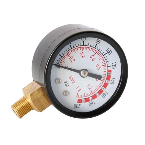 0-200 Psi 0-1.4mpa Npt Compact Steel Pressure Gauge Clear Reading for Air Water Oil Gas Fluids Pressure Gauge in Saudi Arabia