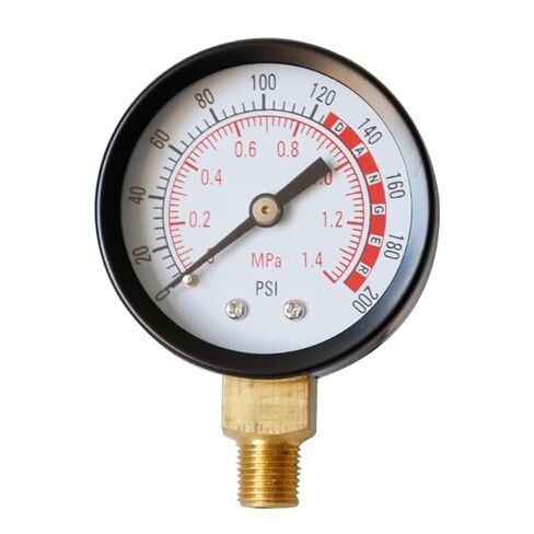 0-200 Psi 0-1.4mpa Npt Compact Steel Pressure Gauge Clear Reading for Air Water Oil Gas Fluids Pressure Gauge in Saudi Arabia