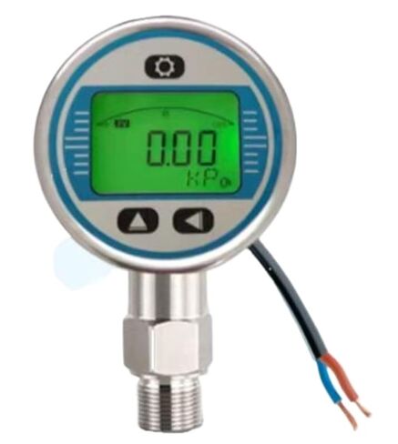 1pc Battery Powered Stainless Steel Intelligent Digital Display Pressure Gauge Water Air Vacuum Pressure Meter(HD-Y280-0.2-81mm,0-100Kpa) in Saudi Arabia
