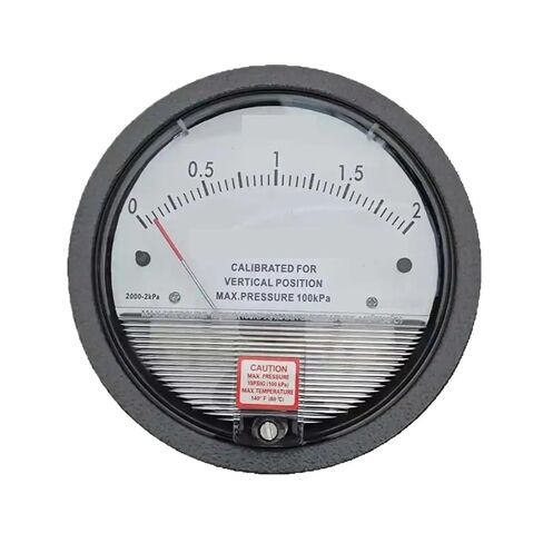 1pc Differential Pressure Gauge Professional Barometer Aluminum Alloy Mechanic Customize Manometer for Medical Equipment etc.(0-300pa) in Kuwait