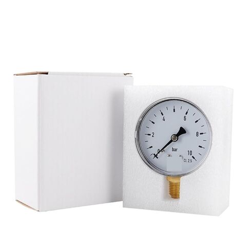 1pcs Pressure Gauge 60mm 0~10 bar Pool Filter Water Pressure Dial Hydraulic 1/4 NPT in Saudi Arabia
