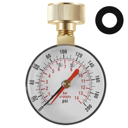 1pc Pressure Gauge Water Pressure Test Gauge TS-60-200 PSI Water Pump Pressure Gauge for Hose Faucet Garden Hose in Saudi Arabia