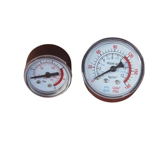 425C Upgraded Air Pressure Gauge Center Back Mount 1/8-inch/1/4-inch Thread 0-12BAR in Kuwait