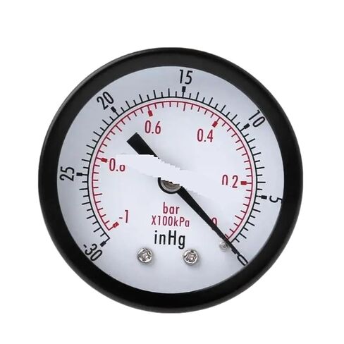 1 قطعة مقياس ضغط الفراغ مقياس الضغط 1/4 "BSPT موضوع قوي للحالة 0 ~-30inHg 0 ~-1b T4MC in Kuwait