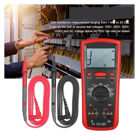1MΩ-20GΩ Digital Ohmmeter Insulat Resistance Tester Handheld Insulat Tester LCD Insulat Measurement Instrument in Kuwait
