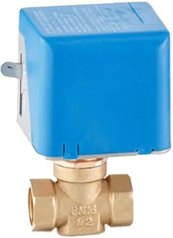 1/2" Motorized Electric Brass Globe Valves 2 Wire AC220V Two Way Stop Shut-off Valve in Saudi Arabia