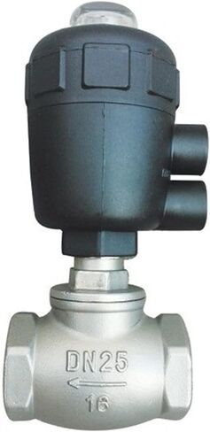 Withstand high Pressure and Temperature Extremes 1" Stainless Steel T-Type Pneumatic Thread Globe Valve PTFE Sealing in Saudi Arabia