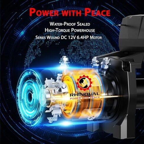 13000lb Winch and Mount Plate Bundle: Synthetic Rope, Wireless Remote, Raised Bolt Pattern Mounting Plate in Saudi Arabia