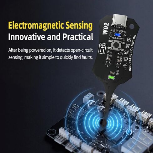 Type-c Inductance Tester Motherboard Coil, Electromagnetic Induction Fault Check Tool for Smartphone Motherboard Repair, Electronic Circuit Board Electromagnetic Detection Tool for-pc & Phone Repair in Saudi Arabia