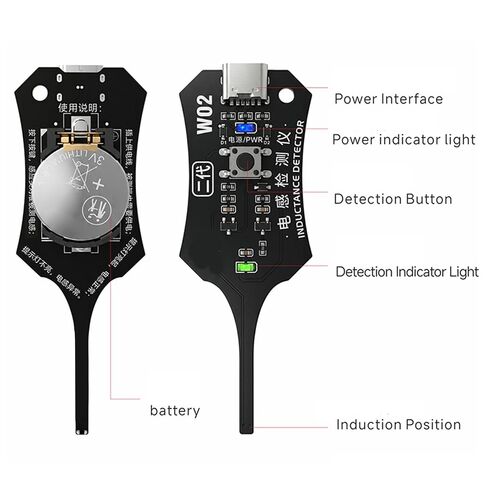 Type-c Inductance Tester Motherboard Coil, Electromagnetic Induction Fault Check Tool for Smartphone Motherboard Repair, Electronic Circuit Board Electromagnetic Detection Tool for-pc & Phone Repair in Saudi Arabia