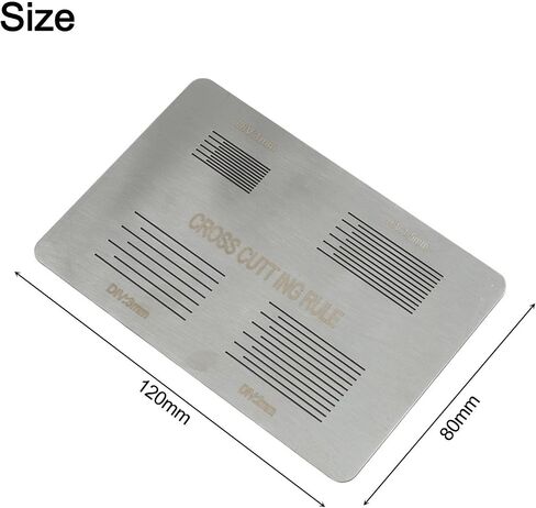 Stainless Steel Cross-Cut Adhesion Tester for 100-Grid Board Coating Testing, 20-35mm Scratch Length with 1/1.5/2/3mm Spacing Options, Portable Paint Film Integrity Inspection Tool in Saudi Arabia