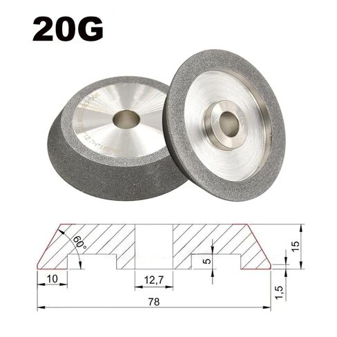MR 20G 78-125mm CBN Grinding Wheel SDC Grinding Circle 230 Grit Grinder for Carbide Metal Tungsten Steel Milling Cutter(20G-SDC230) in Saudi Arabia