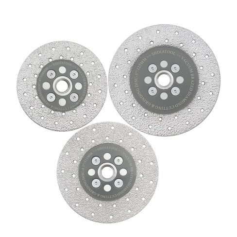 Double-Sided Diamond Cutting Grinding Disc 1/2Pcs Concrete Granite Saw Blade Porcelain Tile 5/8-11 Flange Disc Cutter(Dia100mm,2Pcs) in Saudi Arabia