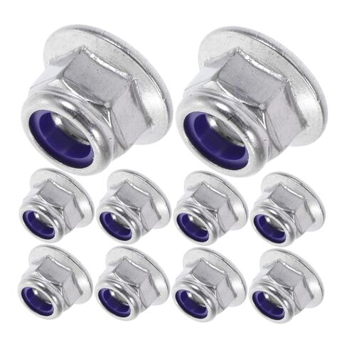 50pcs Self-Locking Nylon Inserted Lock Nuts Stainless Steel Fasteners for Hardware in Kuwait