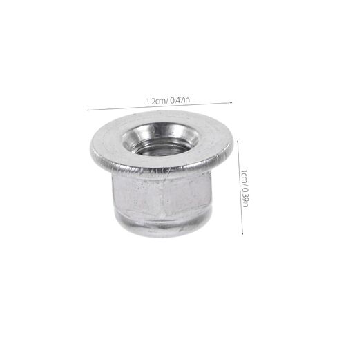50pcs Self-Locking Nylon Inserted Lock Nuts Stainless Steel Fasteners for Hardware in Kuwait