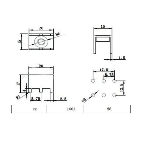 M6 Press Rivet Nut Terminal PCB Copper Welding Terminal with 6mm Screw 10pcs in Kuwait