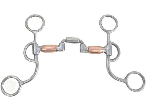 AJ Tack Argentine Short Shank Correction Bit with Copper Rollers in Kuwait