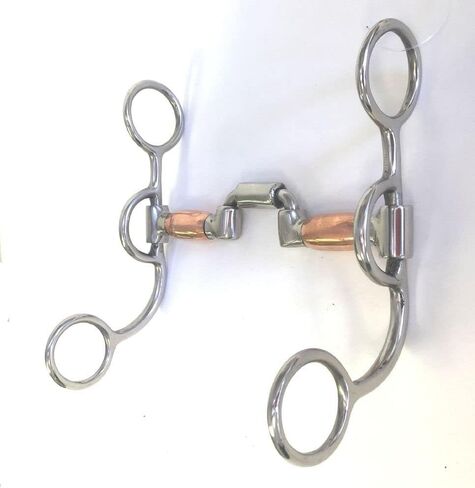AJ Tack Argentine Short Shank Correction Bit with Copper Rollers in Kuwait
