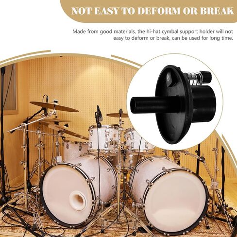 Hi-hat Cymbal Stand Base Holder with Plastic Felt Support Pad Drum Set Accessory Hi Hat Cymbal Support Part for Jazz Drum and Percussion in Kuwait