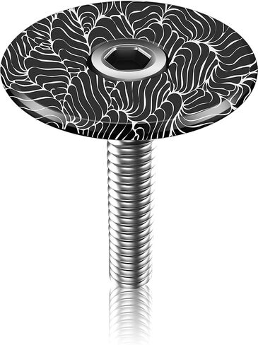 ASIR Bike Headset Cap Light CNC Aluminum 1-1/8 Roadbike Creative Personality Cover for Mountain Bike，BMX Stem Caps with Screws in Kuwait