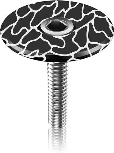 ASIR Bike Headset Cap Light CNC Aluminum 1-1/8 Roadbike Creative Personality Cover for Mountain Bike，BMX Stem Caps with Screws in Kuwait