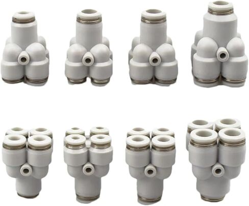 Y-Type Five-Way PRG6-04 8-06 04 Turn Four Variable Diameter 8-4 Pneumatic Connector 1Pcs(PRG6-6) in Saudi Arabia