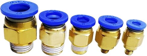 4-10Pcs PC Pneumatic Hose Quick Release Fitting Connectors Thread 1/8 1/4 3/8 1/2 Male Straight One-Touch Fittings(PC8-02 (10PCS)) in Saudi Arabia