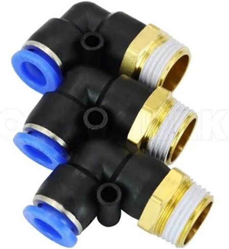 10Pcs Of PL8-03 8mm Push In One Touch Connector 3/8 Inch Thread Pneumatic Quick Fittings in Saudi Arabia