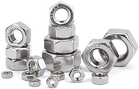 Hexagonal nut， Hardware Nuts，Hex Nuts，20pcs Reverse Thread Hex Nut M18 Rotate Left Nuts A2 Stainless Steel in Saudi Arabia