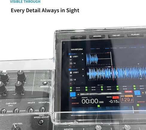 غطاء غبار من البولي كربونات لـ AlphaTheta XDJ-AZ، غطاء حماية لمعدات DJ ذو غلاف صلب شفاف وشفاف من البولي كربونات، مقاوم للغبار والصدمات ومقاوم للانسكاب للسفر in Kuwait