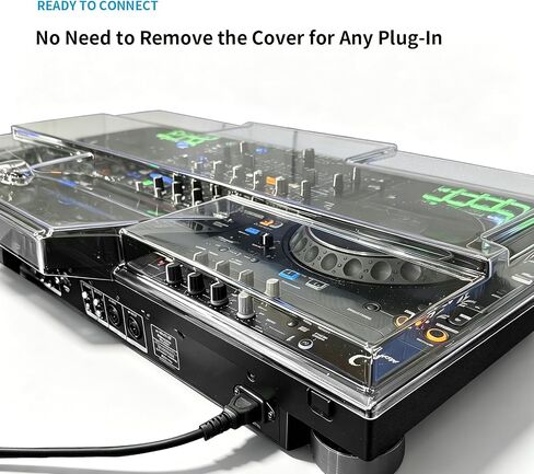 غطاء غبار من البولي كربونات لـ AlphaTheta XDJ-AZ، غطاء حماية لمعدات DJ ذو غلاف صلب شفاف وشفاف من البولي كربونات، مقاوم للغبار والصدمات ومقاوم للانسكاب للسفر in Kuwait