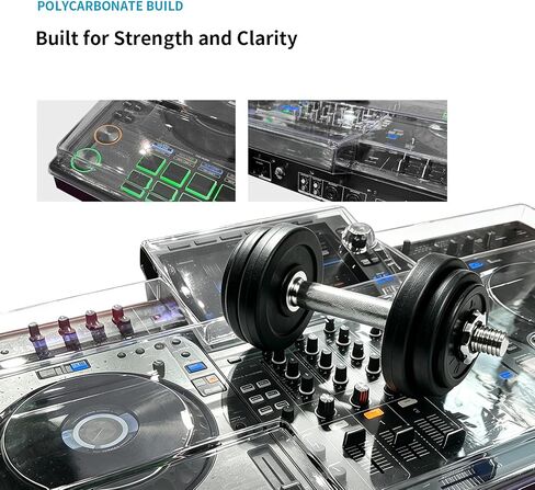 غطاء غبار من البولي كربونات لـ AlphaTheta XDJ-AZ، غطاء حماية لمعدات DJ ذو غلاف صلب شفاف وشفاف من البولي كربونات، مقاوم للغبار والصدمات ومقاوم للانسكاب للسفر in Kuwait