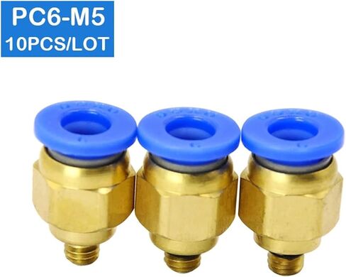 10 قطعة PC6-M5 6 مللي متر إلى M5 موصلات هوائية تركيبات تعمل باللمس in Kuwait