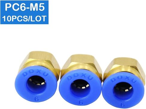 10 قطعة PC6-M5 6 مللي متر إلى M5 موصلات هوائية تركيبات تعمل باللمس in Kuwait