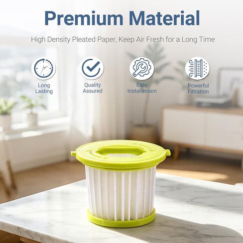 فلتر بديل لسلسلة Ryobi 18V ONE+ للمكنسة الكهربائية المحمولة PCL700 PCL704 PCL705 مقارنة بالجزء # A32F05N A32HF00 (عبوتان) in Kuwait