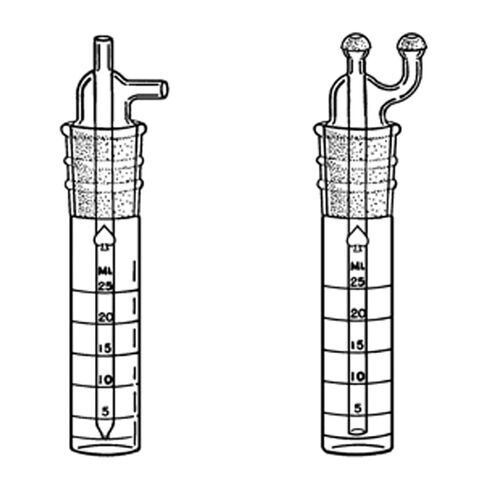 7531-29 Impinger, Complete with 12/5 Socket Inlet, 12/5 Ball Outlet Stopper, Calibrated Nozzle, 25 mL Capacity in Kuwait