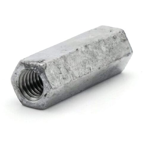 Coupling Nut Hot Dipped Galvanized - 5/16"-18 (1/2" F x 1-3/4" L) - Qty-100 in Kuwait