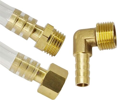 1PCS Brass Hose Connector 6 8 10 12 14mm Barb Tail 1/8“1/4"3/8“1/2" Pagoda Male/Female Thread Air Gas Water Pipe Barb Fitting Coupler(PC,10MM_1/4") in Kuwait