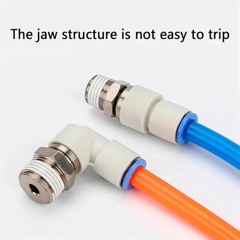 360° Rotary Connectors Pneumatic Air Fitting Swivel Joint High Speed Rotation 6/8/10/12mm MaleThread M5 1/4 1/2 Quick Coupling(10-03,NRC (10pcs)) in Kuwait