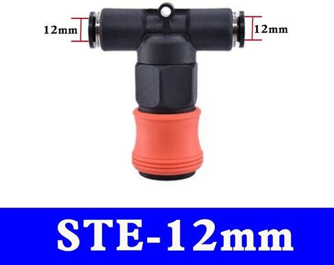 1PCS C Type Quick Connector Plastic Steel Pneumatic High Pressure Coupling 6mm 8mm 10mm 12mm PU Tube Air Pipe Gas Pump Compressor(STE-12mm) in Kuwait