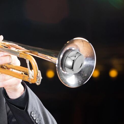 Toddmomy Silver Easy to Install for Practice Abs Trombone Mute Silent Sound Dampener Lightweight Trombone Part in Kuwait