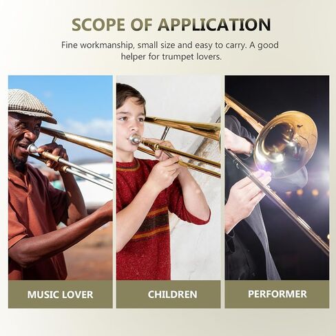 Toddmomy Silver Easy to Install for Practice Abs Trombone Mute Silent Sound Dampener Lightweight Trombone Part in Kuwait