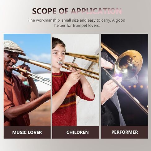 Luxshiny Trombone Practice مادة كتم الصوت سهلة التركيب والحمل، ملحق آلة موسيقية خفيفة الوزن للاعبي الترومبون، مرطب أحمر للتمرين الصامت in Kuwait