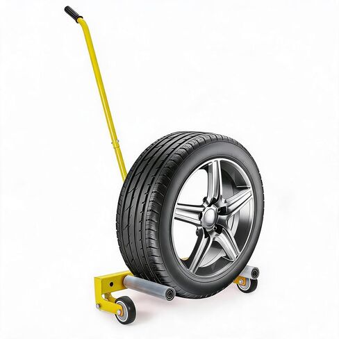 Garvee Adjustable Tire Lifter Dolly, 330LBS Semi Truck Tire Lifting Wheel Dolly for Changing and Move Large Tires, Ideal for SUV,Truck, Skid Steer, ATV, RV and Trailer in Kuwait