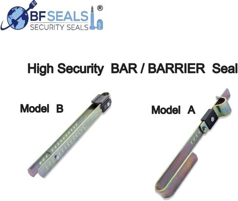 أختام الكابلات الفولاذية BFSeals مرقمة بالباركود 12 بوصة، 20 قطعة، ختم كابل فولاذي مجلفن برباط أمان أزرق مع سلك (3/32 بوصة) أو (2.4 مم)، BFSEALS شحن مجاني وسريع in Kuwait