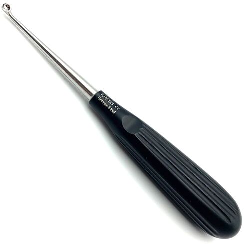 Spratt Brun Bone Curette Set w/Sterilizing Tray, Curved Fig. 0-0000 x 17 cm in Kuwait