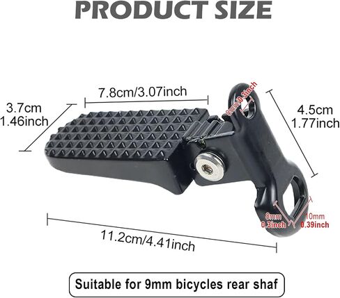 1 Pair Mini Bike Foot Pegs,Bike Rear Pedals Aluminium Alloy Non Slip Bicycle Pegs Quick Release Foot Plates Pedals for Mountain Cycle and Folding Bicycle in Saudi Arabia