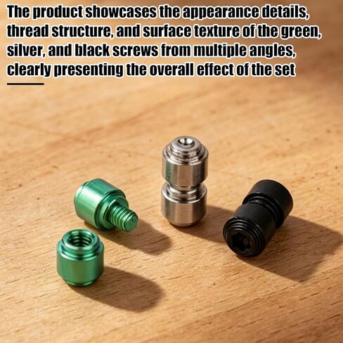 3 مجموعات من مسامير الإبهام البديلة، استبدال براغي شفرة الجيب من سبائك التيتانيوم المتوافقة مع Benchmade 535 Bugout (فضي، أسود، أخضر) in Kuwait