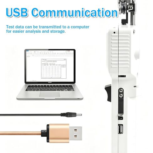 Portable Cable Tension Meter,Handheld Tension Gauge 5000cN | 3 working modes and 6 selectable units for versatile testing.USB data storage and transfer for easy record and analysis. in Kuwait